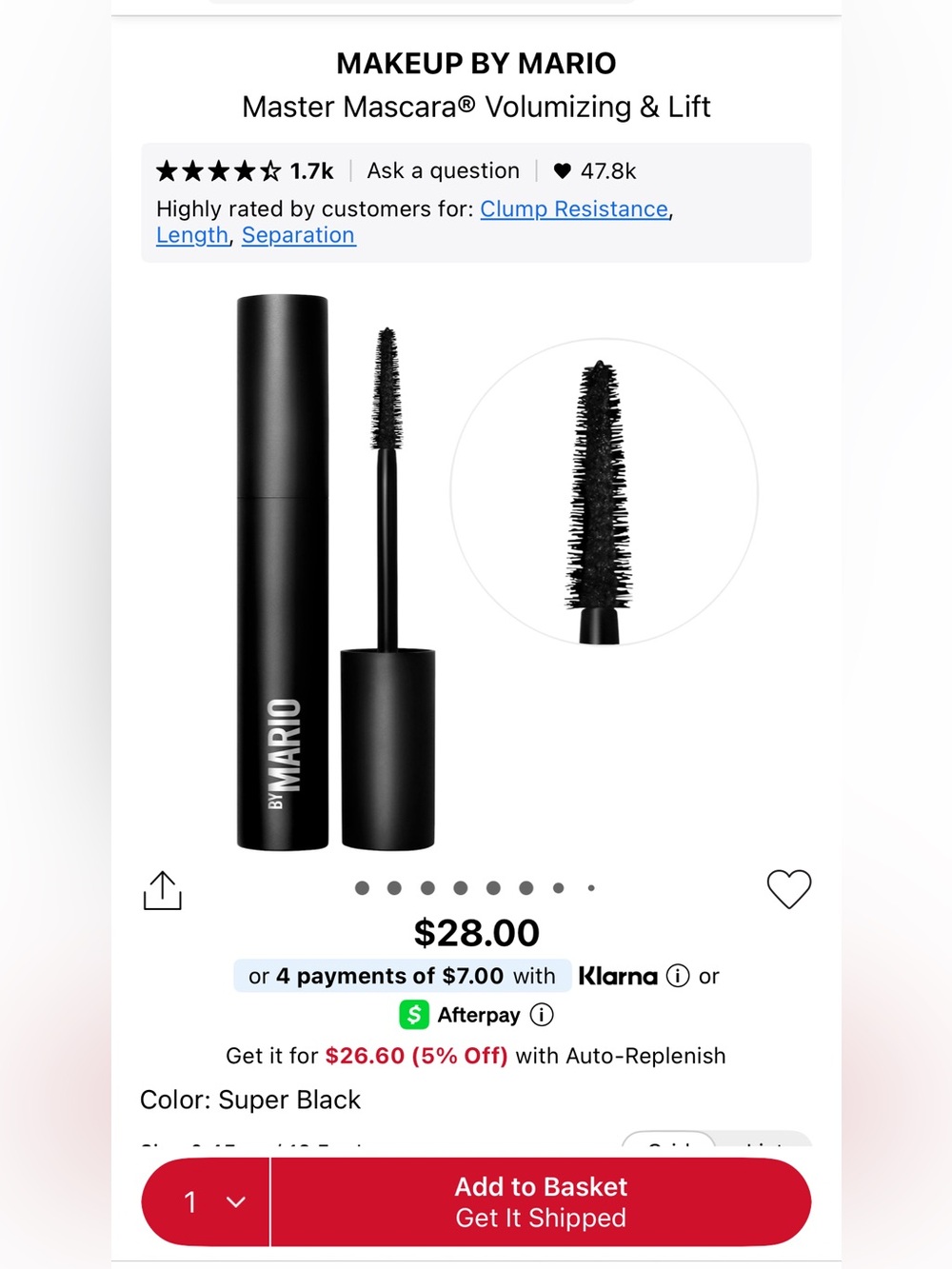 Makeup By Mario Master Mascara — Super Black